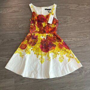 Karen Millen Floral Mini Dress - Red, Yellow, White